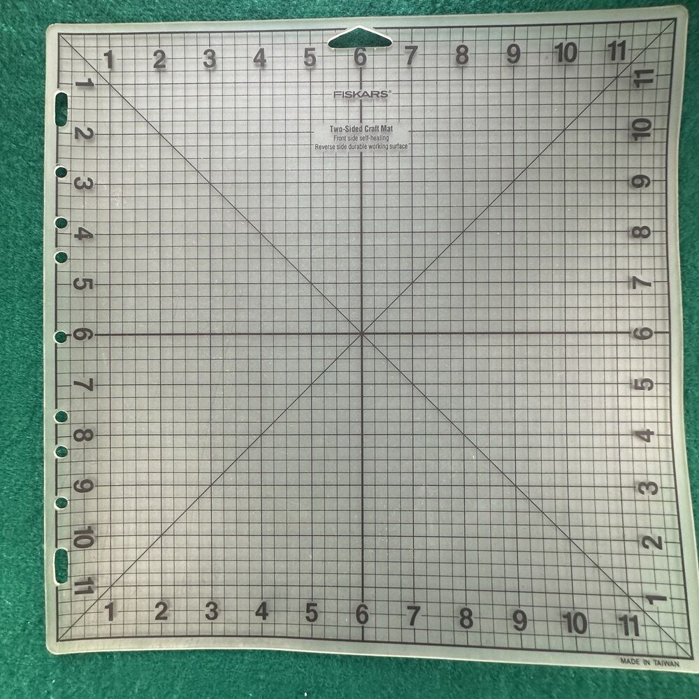 Fiskars 12x12 Two-Sided Self Healing Craft Cutting Mat Scrapbooking Sewing